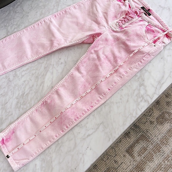 Cloture shop Authentic Isabel Marant cropped lace-up mid-rise slim leg jeans - Picture 10 of 15